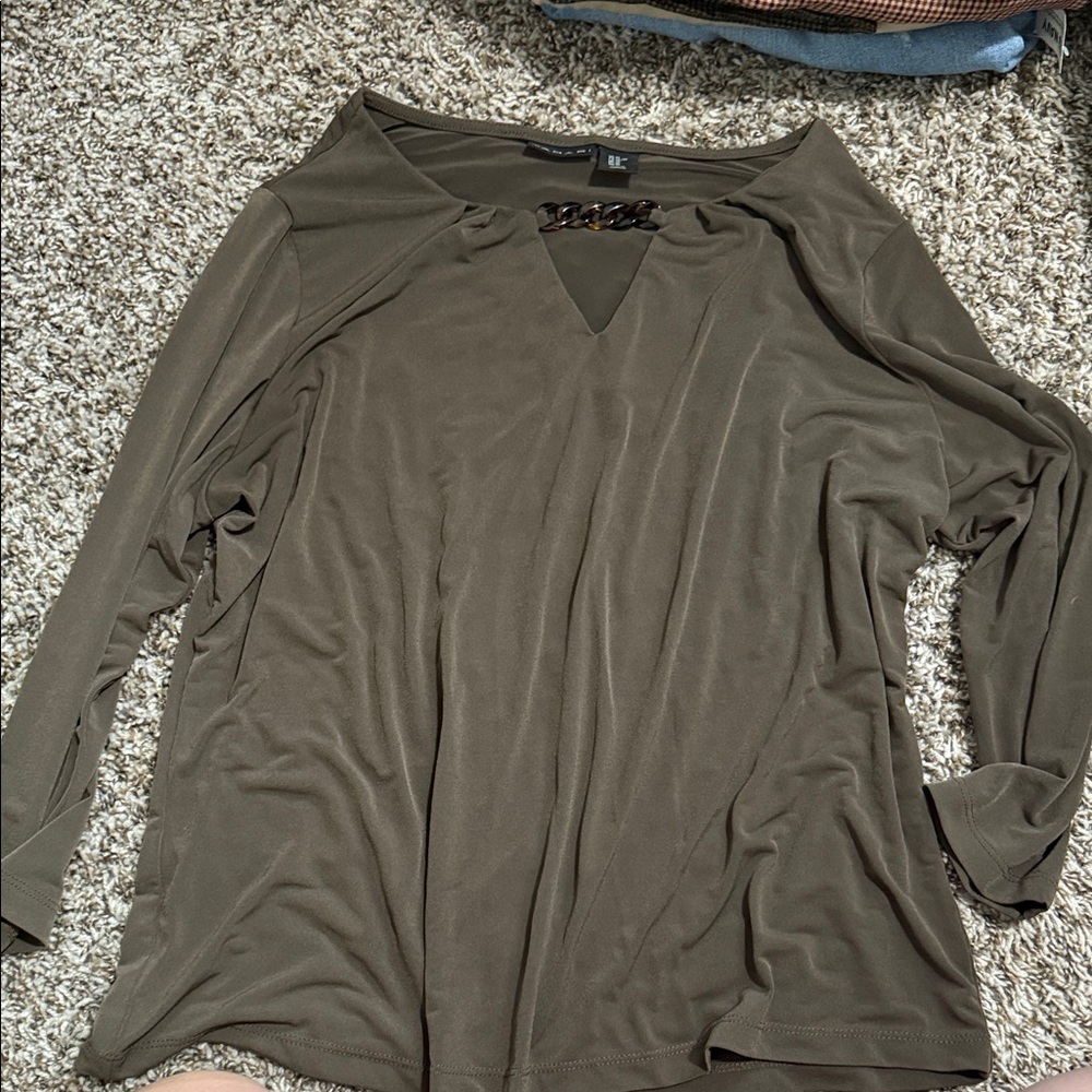 Brown Women's dress top